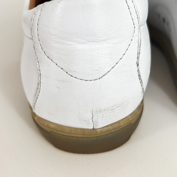 Zanzara Drum White Soft Lace Up Leather Sneakers Men’s Sz 10.5 - Picture 11 of 16